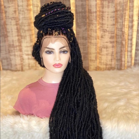 Faux goddess wig